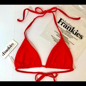 Frankies Bikinis Nick Top Red Size S.